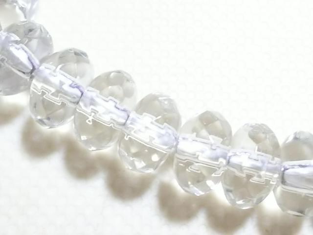 天然石★水晶 6mmロンデルカット 半連 < 女性アクセサリー/時計 天然石★水晶 6mmロンデルカット 半連 < 女性アクセサリー/時計の