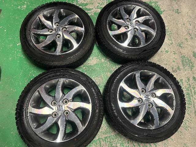 0092443)激安国産中古スタッドレスタイヤダンロップウィンターマックス4本スズキ純正AWセット155/65R14送料無料 < 自動車/バイク 0092443)激安国産中古スタッドレスタイヤダンロップウィンターマックス4本スズキ純正AWセット155/65R14送料無料 < 自動車/バイク