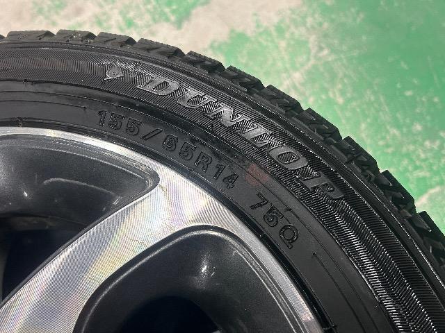 0092443)激安国産中古スタッドレスタイヤダンロップウィンターマックス4本スズキ純正AWセット155/65R14送料無料 < 自動車/バイク 0092443)激安国産中古スタッドレスタイヤダンロップウィンターマックス4本スズキ純正AWセット155/65R14送料無料 < 自動車/バイク