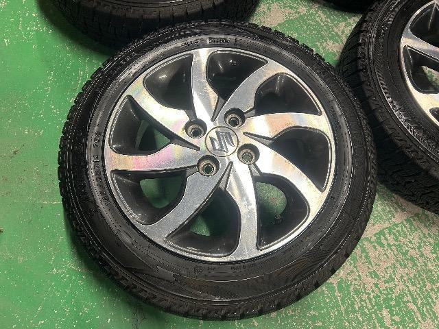 0092443)激安国産中古スタッドレスタイヤダンロップウィンターマックス4本スズキ純正AWセット155/65R14送料無料 < 自動車/バイク 0092443)激安国産中古スタッドレスタイヤダンロップウィンターマックス4本スズキ純正AWセット155/65R14送料無料 < 自動車/バイク