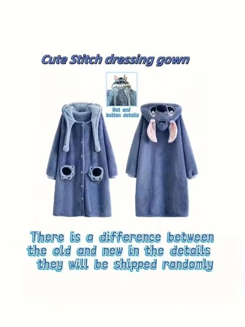 ディズニーで人気可愛いスティッチパジャマ部屋着ルームウェア暖かいふわふわフリース < 女性ファッション ディズニーで人気可愛いスティッチパジャマ部屋着ルームウェア暖かいふわふわフリース < 女性ファッションの