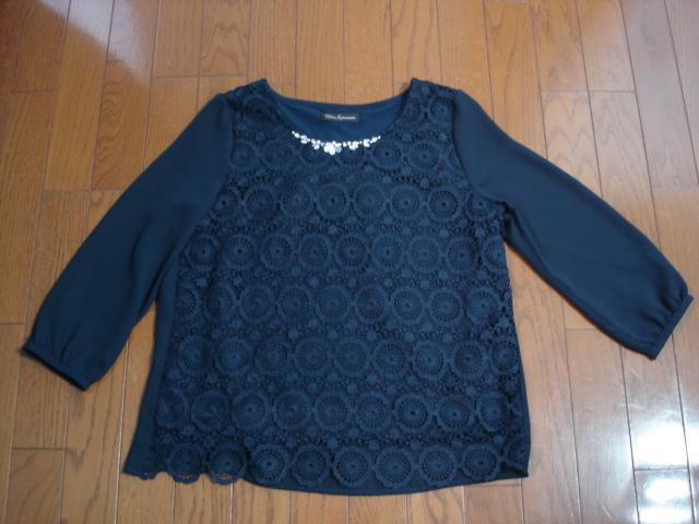 ★クリアインプレッション フロントレースデザインブラウス★着用1度!超激安! < ブランド ★クリアインプレッション フロントレースデザインブラウス★着用1度!超激安! < ブランドの