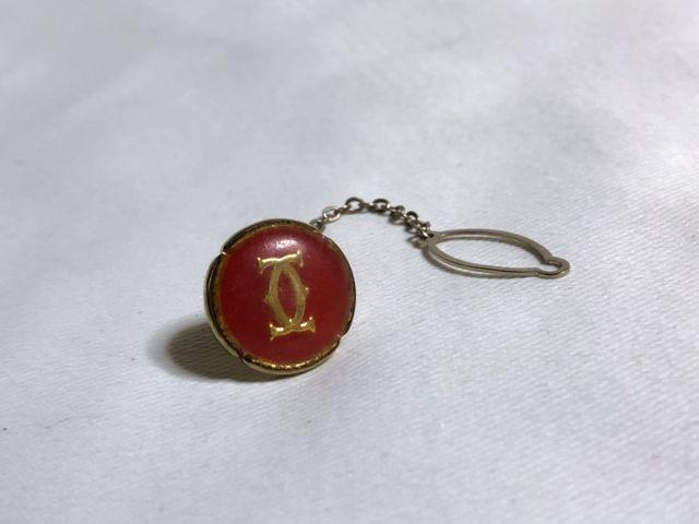 正規 カルティエCartier 2Cロゴ ネクタイピン ゴールド×赤 タイタニックタイピン ブローチ < ブランド  正規 カルティエCartier 2Cロゴ ネクタイピン ゴールド×赤 タイタニックタイピン ブローチ < ブランドの