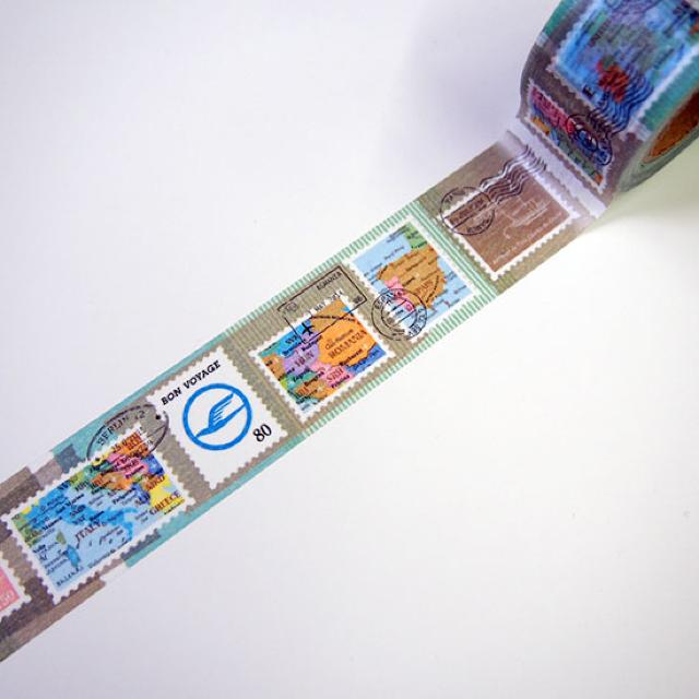 東京カートグラフィック×BON VOYAGEマスキングテープ切手地図 < インテリア/ライフ  東京カートグラフィック×BON VOYAGEマスキングテープ切手地図 < インテリア/ライフの