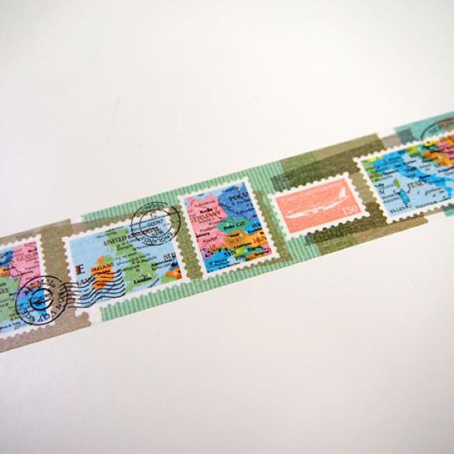 東京カートグラフィック×BON VOYAGEマスキングテープ切手地図 < インテリア/ライフ  東京カートグラフィック×BON VOYAGEマスキングテープ切手地図 < インテリア/ライフの