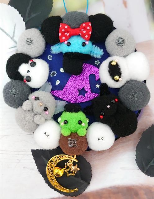 ハンドメイド♪ポンポン季節飾り『Halloween Night』 < ペット/手芸/園芸  ハンドメイド♪ポンポン季節飾り『Halloween Night』  < ペット/手芸/園芸の