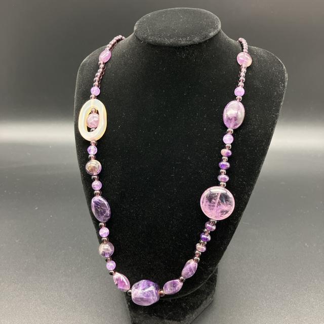 即決 エレガント パープル ネックレス < 女性アクセサリー/時計 即決 エレガント パープル ネックレス < 女性アクセサリー/時計の