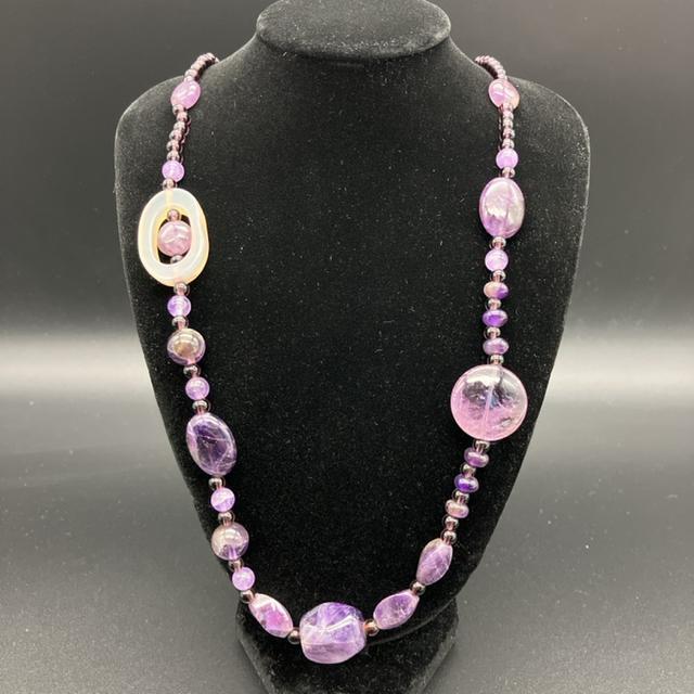 即決 エレガント パープル ネックレス < 女性アクセサリー/時計 即決 エレガント パープル ネックレス < 女性アクセサリー/時計の