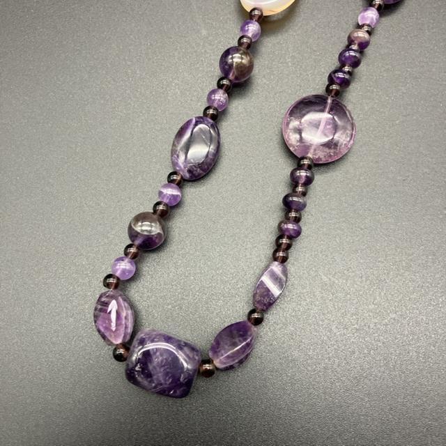 即決 エレガント パープル ネックレス < 女性アクセサリー/時計 即決 エレガント パープル ネックレス < 女性アクセサリー/時計の