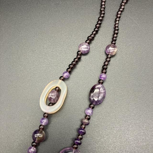 即決 エレガント パープル ネックレス < 女性アクセサリー/時計 即決 エレガント パープル ネックレス < 女性アクセサリー/時計の