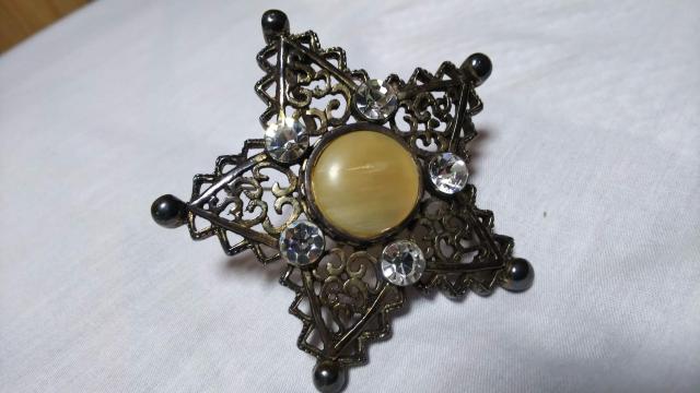 正規限定 Dior ラグジュアリーアンティーク ゴシックスターブローチ 2WAY 天然石コンポジット 五芒星 ネックレストップ L < ブランド  正規限定 Dior ラグジュアリーアンティーク ゴシックスターブローチ 2WAY 天然石コンポジット 五芒星 ネックレストップ L < ブランドの