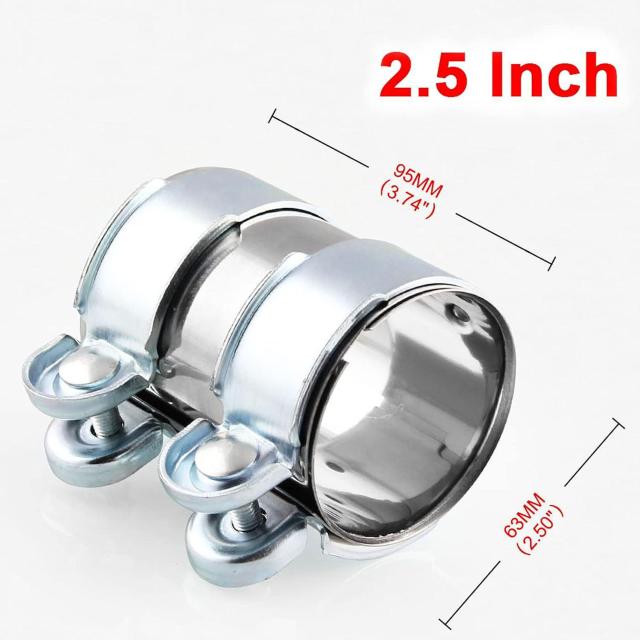 マフラーバンド 内径63mm 長さ95mm マフラージョイント ステンレス製 エキゾースト連結パイプ 汎用 < 自動車/バイク マフラーバンド 内径63mm 長さ95mm マフラージョイント ステンレス製 エキゾースト連結パイプ 汎用 < 自動車/バイク