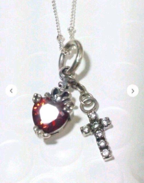 SILVER 925 シルバー ジュエリー ストーン クロス ネックレス < 女性アクセサリー/時計  SILVER 925 シルバー ジュエリー ストーン クロス ネックレス < 女性アクセサリー/時計の