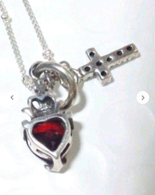 SILVER 925 シルバー ジュエリー ストーン クロス ネックレス < 女性アクセサリー/時計  SILVER 925 シルバー ジュエリー ストーン クロス ネックレス < 女性アクセサリー/時計の