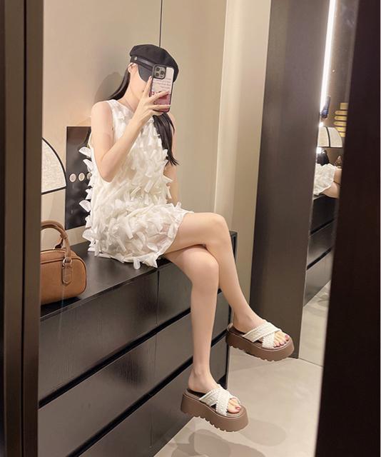 送料無料 新品 厚底サンダル レディース クロッシー編み < 女性ファッション  送料無料 新品 厚底サンダル レディース クロッシー編み < 女性ファッションの