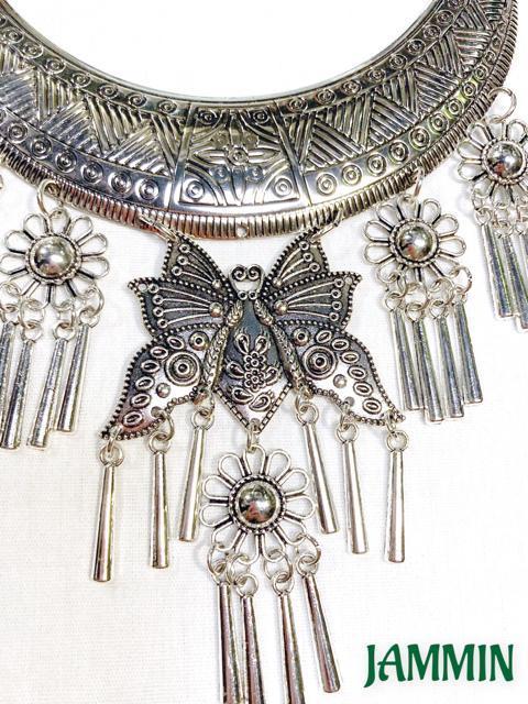 バタフライネックレス エスニック アジアン ヒッピー 蝶々 個性派 < 女性アクセサリー/時計 バタフライネックレス エスニック アジアン ヒッピー 蝶々 個性派 < 女性アクセサリー/時計の