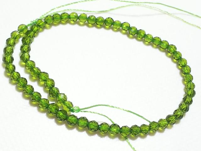 天然石★ペリドット 3mm64面カット 半連 < 女性アクセサリー/時計  天然石★ペリドット 3mm64面カット 半連  < 女性アクセサリー/時計の