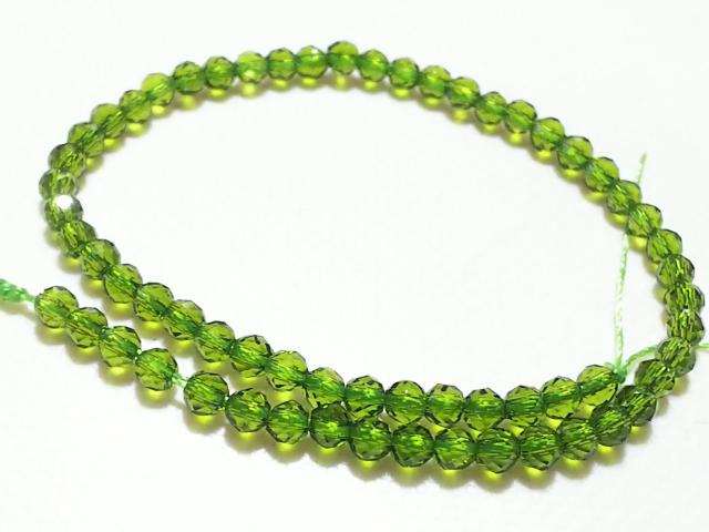 天然石★ペリドット 3mm64面カット 半連 < 女性アクセサリー/時計  天然石★ペリドット 3mm64面カット 半連 < 女性アクセサリー/時計の