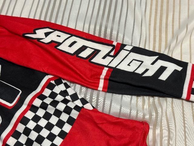 レーシングスーツ風デザイン★イベント衣装用ロングスリーブレオタード★Mサイズ < レジャー/スポーツ  レーシングスーツ風デザイン★イベント衣装用ロングスリーブレオタード★Mサイズ < レジャー/スポーツの