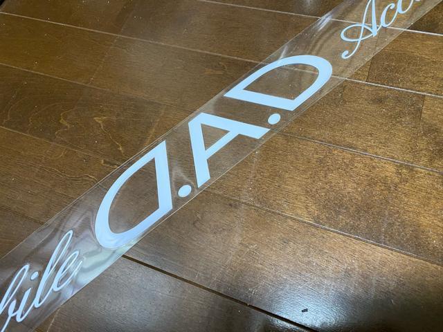 ギャルソンDAD★ビッグウィンドウステッカー【ホワイト1枚】 < 自動車/バイク ギャルソンDAD★ビッグウィンドウステッカー【ホワイト1枚】 < 自動車/バイク