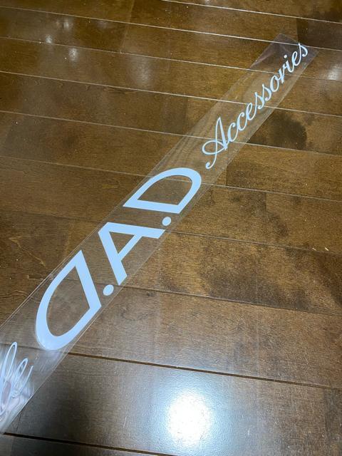 ギャルソンDAD★ビッグウィンドウステッカー【ホワイト1枚】 < 自動車/バイク ギャルソンDAD★ビッグウィンドウステッカー【ホワイト1枚】 < 自動車/バイク