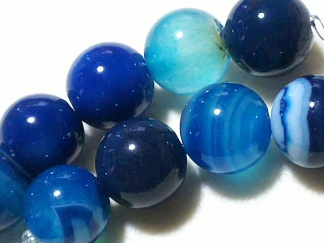 天然石★青條紋瑪瑙 ラウンド8mm 半連 < 女性アクセサリー/時計 天然石★青條紋瑪瑙 ラウンド8mm 半連 < 女性アクセサリー/時計の