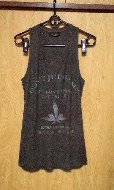 Vi14th addiction DON'T JUDGE ME TANK 1 D,GRAY 