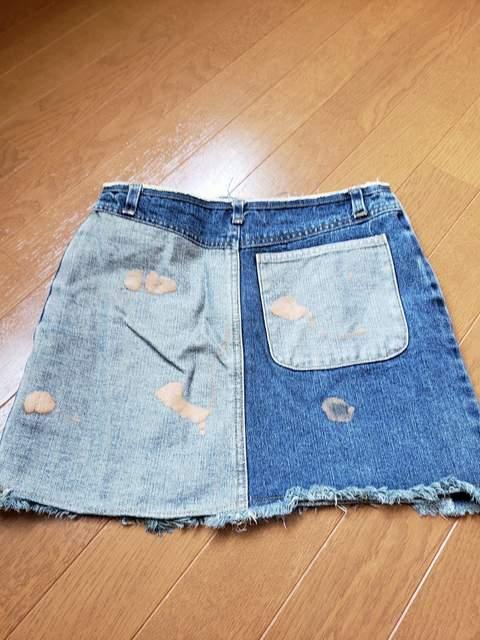☆美品☆EMS☆ペイント切りっぱなし加工デニムスカート☆w64 < ブランド ☆美品☆EMS☆ペイント切りっぱなし加工デニムスカート☆w64 < ブランドの