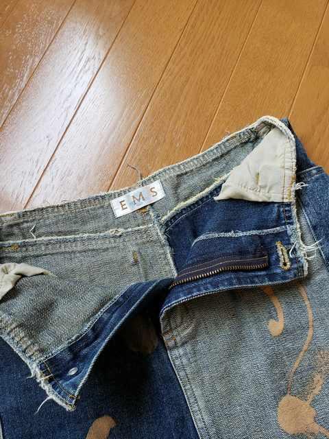 ☆美品☆EMS☆ペイント切りっぱなし加工デニムスカート☆w64 < ブランド ☆美品☆EMS☆ペイント切りっぱなし加工デニムスカート☆w64 < ブランドの