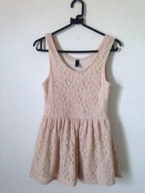 MiNK MOSSi ◆ベージュ レース チュニック ワンピース Mサイズ < 女性ファッション  MiNK MOSSi ◆ベージュ レース チュニック ワンピース Mサイズ  < 女性ファッションの