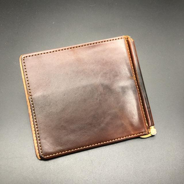 即決 OIL SHELL CORDOVAN 札入れ マネークリップ < 男性ファッション  即決 OIL SHELL CORDOVAN 札入れ マネークリップ  < 男性ファッションの