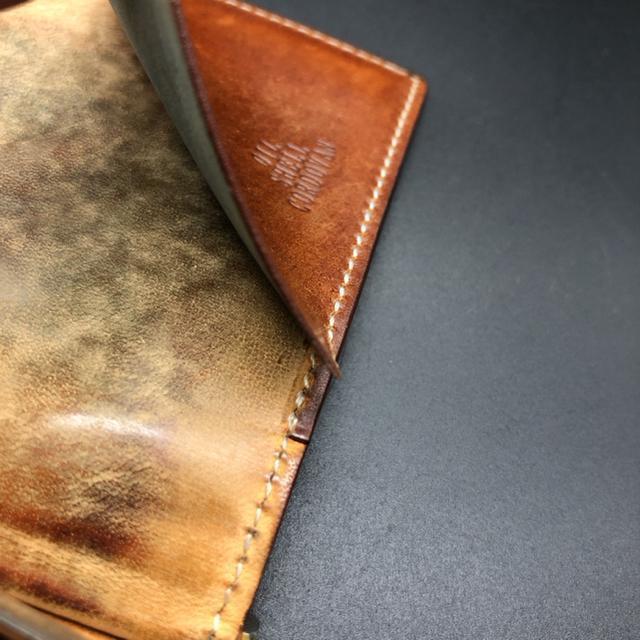 即決 OIL SHELL CORDOVAN 札入れ マネークリップ < 男性ファッション  即決 OIL SHELL CORDOVAN 札入れ マネークリップ < 男性ファッションの