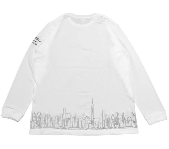 DELTAEMB SKYLINE L/S T-SHIRT "WHITE"  jt@bV 