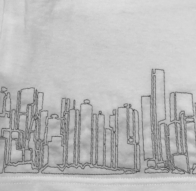 DELTAEMB SKYLINE L/S T-SHIRT "WHITE"  jt@bV 