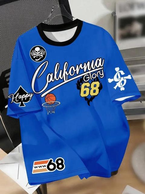 超お買い得990円★ユース ラウンドネック プリント カジュアル 半袖 Tシャツ USAサイズM(日本サイズXL相当) < 男性ファッション  超お買い得990円★ユース ラウンドネック プリント カジュアル 半袖 Tシャツ USAサイズM(日本サイズXL相当)  < 男性ファッションの