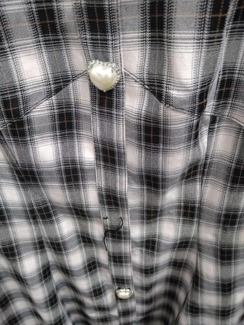 Ank Rouge☆ハートボタンチェックワンピ < ブランド Ank Rouge☆ハートボタンチェックワンピ < ブランドの