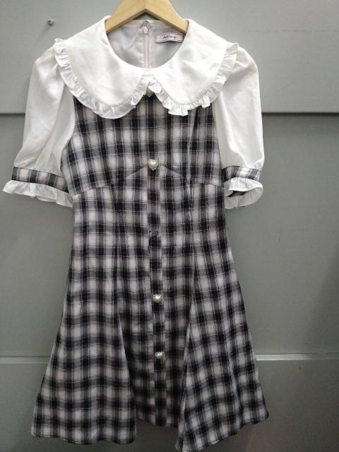 Ank Rouge☆ハートボタンチェックワンピ < ブランド Ank Rouge☆ハートボタンチェックワンピ < ブランドの