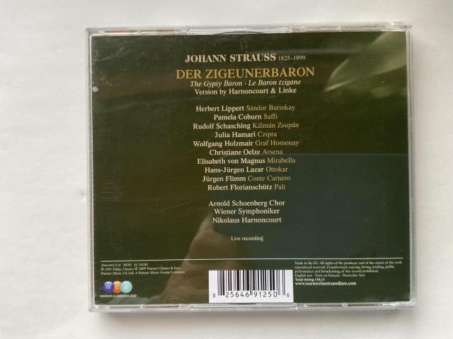 J.シュトラウスU世:オペラ「ジプシー男爵」アーノンクール指揮 テルデック名盤 2CD < CD/DVD/ビデオ J.シュトラウスU世:オペラ「ジプシー男爵」アーノンクール指揮 テルデック名盤 2CD < CD/DVD/ビデオの