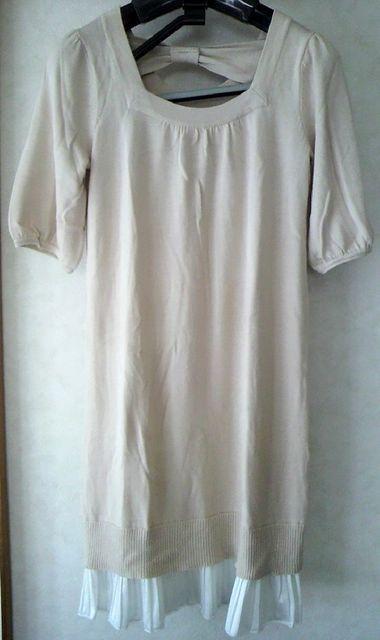 パフスリーブ&裾プリーツ★バックリボンワンピース < ブランド  パフスリーブ&裾プリーツ★バックリボンワンピース  < ブランドの