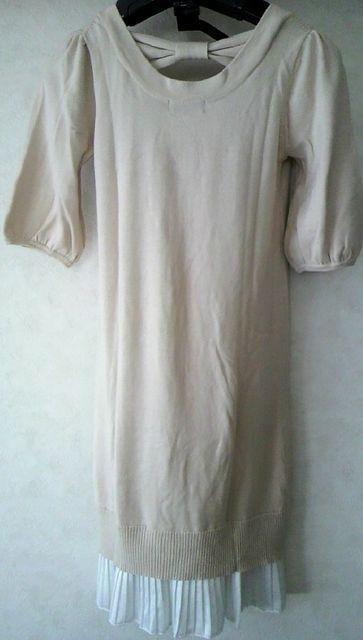 パフスリーブ&裾プリーツ★バックリボンワンピース < ブランド  パフスリーブ&裾プリーツ★バックリボンワンピース < ブランドの