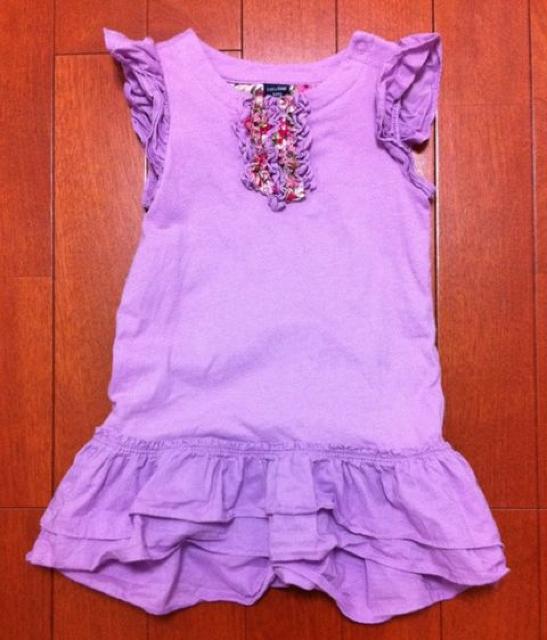 babyGAP☆パープルフリルワンピ70cm < ブランド  babyGAP☆パープルフリルワンピ70cm  < ブランドの