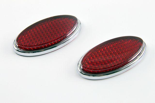 汎用メッキ枠付きリフレクター小 バンパーやエアロにどうぞ < 自動車/バイク 汎用メッキ枠付きリフレクター小 バンパーやエアロにどうぞ < 自動車/バイク