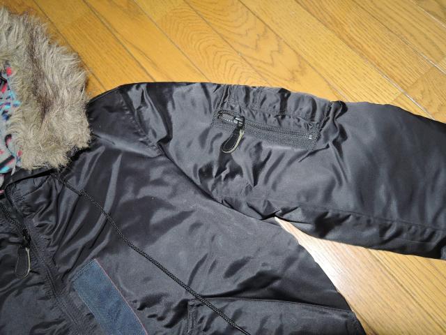 HYSTERIC GLAMOUR ヒステリックグラマー N2-Bジャケット S 黒 ファーパーカーPRIMALOFT モッズコート < ブランド  HYSTERIC GLAMOUR ヒステリックグラマー N2-Bジャケット S 黒 ファーパーカーPRIMALOFT モッズコート < ブランドの