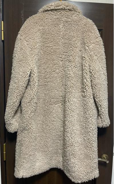 美品 AZUL BY MOUSSY アズール ボアロングコート ベージュ Mサイズ フリース レディース < ブランド  美品 AZUL BY MOUSSY アズール ボアロングコート ベージュ Mサイズ フリース レディース < ブランドの