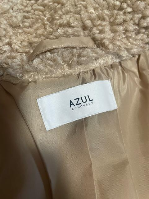 美品 AZUL BY MOUSSY アズール ボアロングコート ベージュ Mサイズ フリース レディース < ブランド  美品 AZUL BY MOUSSY アズール ボアロングコート ベージュ Mサイズ フリース レディース < ブランドの