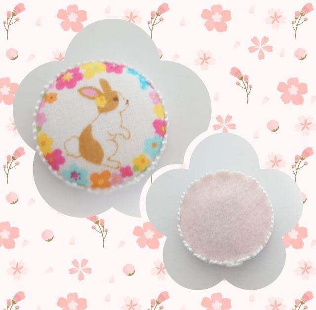 ハンドメイド♪くるみボタンマグネット『春色アニマル』うさぎA < ペット/手芸/園芸 ハンドメイド♪くるみボタンマグネット『春色アニマル』うさぎA < ペット/手芸/園芸の