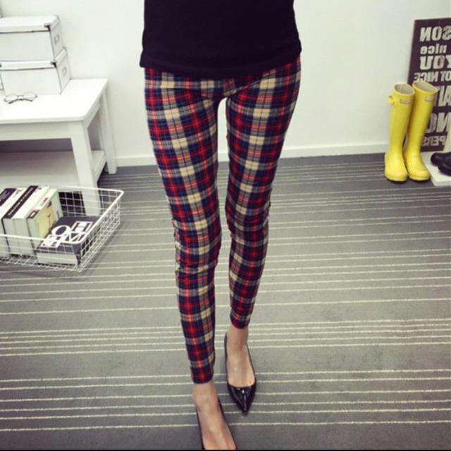 レギンス スパッツ チェック柄 ベージュ 大きいサイズ < 女性ファッション レギンス スパッツ チェック柄 ベージュ 大きいサイズ < 女性ファッションの