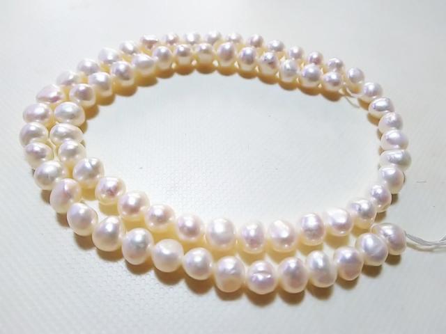 天然石★淡水パール ポテト 1連 < 女性アクセサリー/時計 天然石★淡水パール ポテト 1連 < 女性アクセサリー/時計の