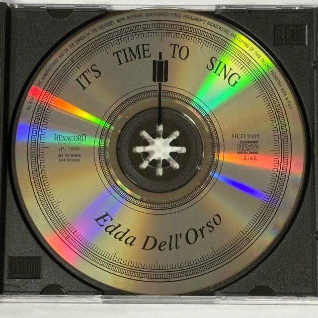 EDDA DELL'ORSO / IT'S TIME TO SING < CD/DVD/ビデオ EDDA DELL'ORSO / IT'S TIME TO SING < CD/DVD/ビデオの