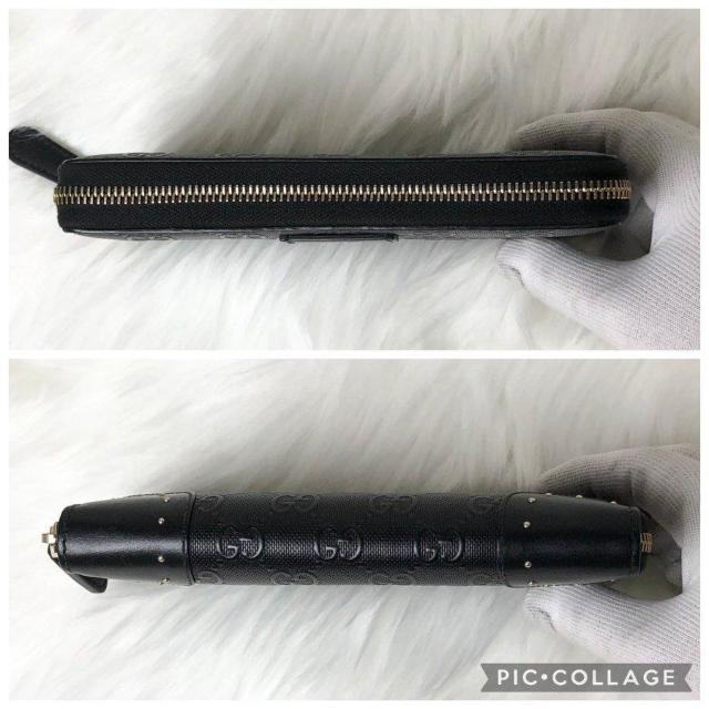 �y�ɔ��i�zGUCCI �O�b�` �����z GG�G���{�X �X�^�b�Y �u���C�g �f�B�A�}���e ���E���h�t�@�X�i�[ �� �u���b�N ���U�[ �� �u�����h�� 